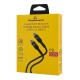 POWERTECH καλώδιο USB-C PTR-0163, σιλικόνης, 60W, 480Mbps, 1m, μαύρο