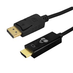 POWERTECH καλώδιο DisplayPort σε HDMI CAB-H185, 4K/30Hz, 21.6 Gbps, 3m, μαύρο