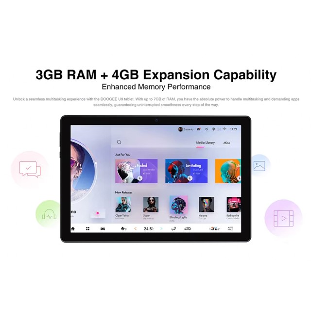 DOOGEE tablet U9, 10.1", 3/64GB, Android 13, 5060mAh, γκρι DOOGEE tablet U9, 10.1", 3/64GB, Android 13, 5060mAh, γκρι