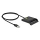 DELOCK card reader 91724 για smart card, USB σύνδεση, 480Mbps, μαύρο DELOCK card reader 91724 για smart card, USB σύνδεση, 480Mbps, μαύρο