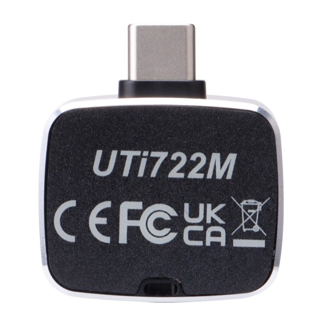 UNI-T συσκευή θερμικής απεικόνισης UTi722M για smartphone, USB-C, 20 °C έως 450 °C UNI-T συσκευή θερμικής απεικόνισης UTi722M για smartphone, USB-C, 20 °C έως 450 °C