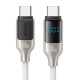 USAMS καλώδιο USB-C SJ742, 100W, 480Mbps, 1.2m, λευκό