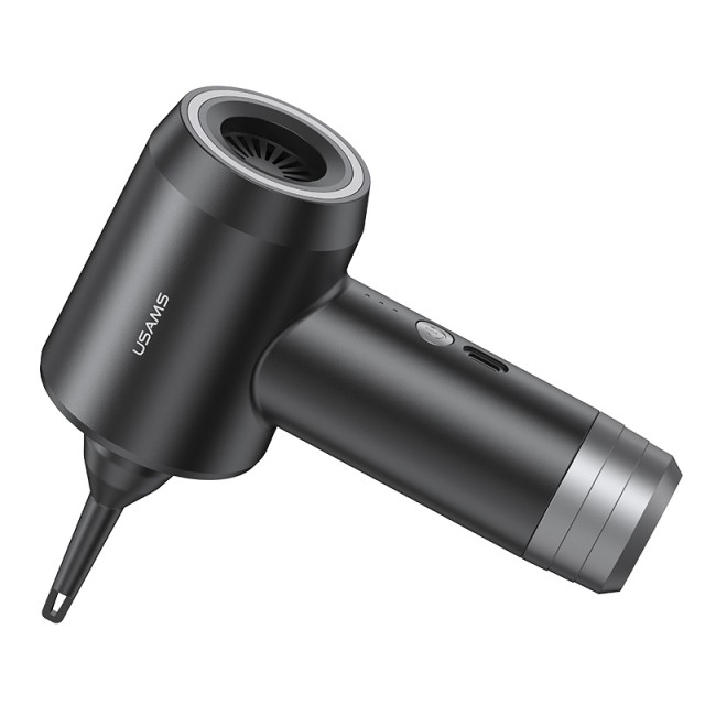 USAMS 2 σε 1 σκουπάκι χειρός & air duster ZB291, 60W, 4000mAh, μαύρο