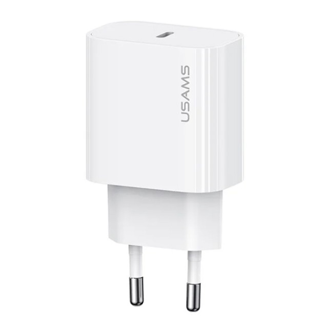 USAMS φορτιστής τοίχου CC226, USB-C, 20W, λευκός