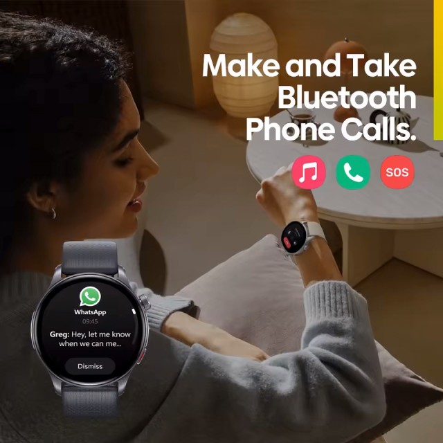 ZEBLAZE smartwatch Btalk 3 GPS, heart rate, 1.43" AMOLED, GPS, 3 ATM, γκρι ZEBLAZE smartwatch Btalk 3 GPS, heart rate, 1.43" AMOLED, GPS, 3 ATM, γκρι