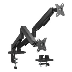 POWERTECH βάση γραφείου για 2x οθόνες PT-1425, 17-32", έως 9kg