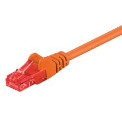 GOOBAY καλώδιο δικτύου 95253, CAT 6 U/UTP, CCA, 250MHz, 0.25m, πορτοκαλί