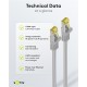 GOOBAY καλώδιο δικτύου 91603, CAT 7 S/FTP, copper, 500MHz, 2m, γκρι GOOBAY καλώδιο δικτύου 91603, CAT 7 S/FTP, copper, 500MHz, 2m, γκρι