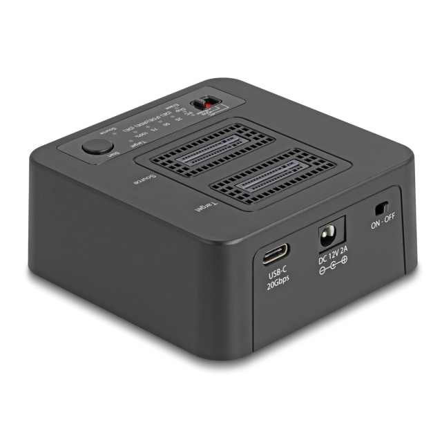 DELOCK docking station 64300 για 2x M.2 NVMe SSD, clone/erase function, 20Gbps, μαύρο DELOCK docking station 64300 για 2x M.2 NVMe SSD, clone/erase function, 20Gbps, μαύρο