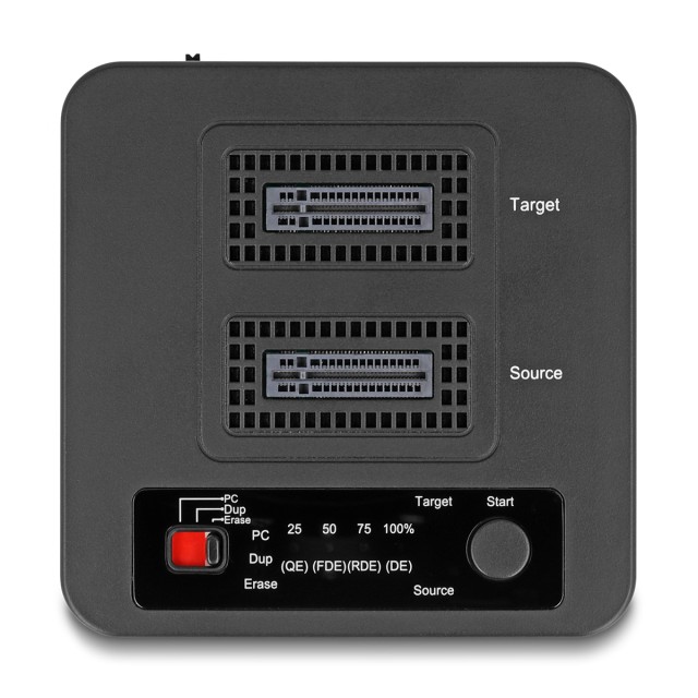 DELOCK docking station 64300 για 2x M.2 NVMe SSD, clone/erase function, 20Gbps, μαύρο DELOCK docking station 64300 για 2x M.2 NVMe SSD, clone/erase function, 20Gbps, μαύρο