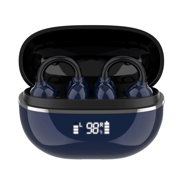 LDNIO earphones με θήκη φόρτισης T09, OWS, Φ10mm, 35/400mAh, μπλε LDNIO earphones με θήκη φόρτισης T09, OWS, Φ10mm, 35/400mAh, μπλε