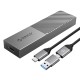ORICO θήκη για M.2 NVME SSD M206C3-G2, 10Gbps, γκρι ORICO θήκη για M.2 NVME SSD M206C3-G2, 10Gbps, γκρι