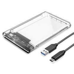 ORICO θήκη για 2.5" SATA HDD/SSD 2139C3, 5Gbps, διάφανη