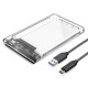 ORICO θήκη για 2.5" SATA HDD/SSD 2139C3, 5Gbps, διάφανη ORICO θήκη για 2.5" SATA HDD/SSD 2139C3, 5Gbps, διάφανη
