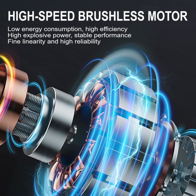 KINZIR 2 σε 1 σκουπάκι χειρός & air duster AD51, 180W, 4000mAh, μαύρο