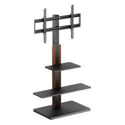 POWERTECH βάση τηλεόρασης δαπέδου PT-1422, 32-75", έως 40kg, με ράφια