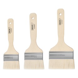 DELI σετ πινέλα βαφής DL528101 με φυσικές τρίχες, ξύλινη λαβή, 50/75/100mm, 3τμχ