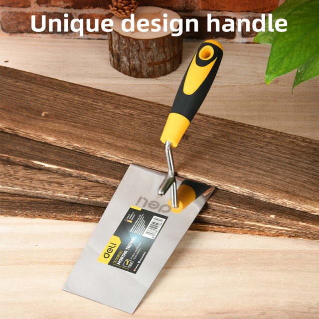 DELI μυστρί DL509330 με αντιολισθητική λαβή, ανοξείδωτο ατσάλι, 180mm