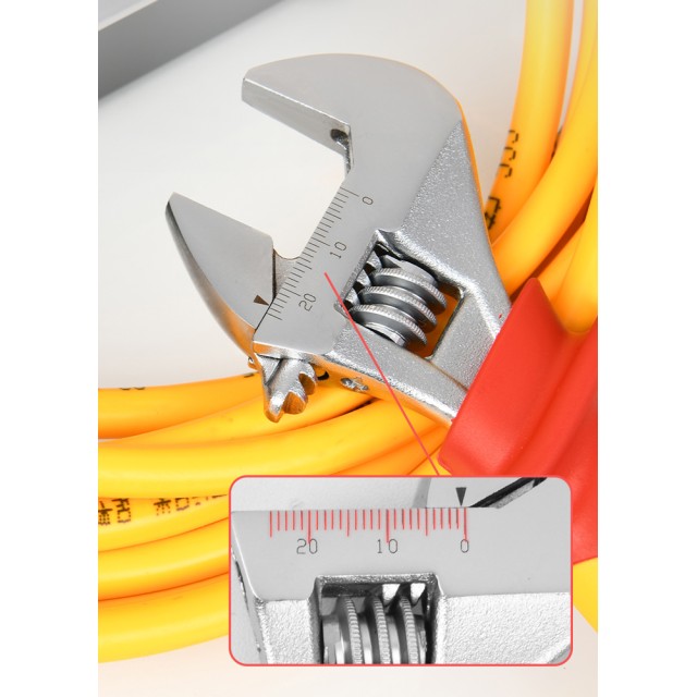 DELI γαλλικό κλειδί ηλεκτρολόγου DQ90408, αντιολισθητική λαβή, ρυθμιζόμενο 0-25mm, VDE 1000V, 200mm DELI γαλλικό κλειδί ηλεκτρολόγου DQ90408, αντιολισθητική λαβή, ρυθμιζόμενο 0-25mm, VDE 1000V, 200mm