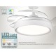 BRUNO BRN-0227 Ανεμιστήρας οροφής με LED φως, AC 82W, 42", O107x47εκ., λευκός