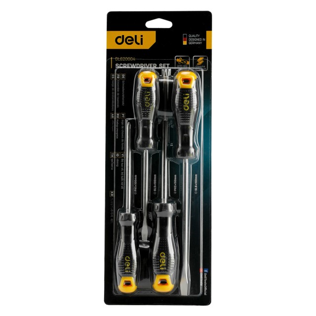 DELI σετ κατσαβιδιών DL620004, μαγνητικά, 4τμχ DELI σετ κατσαβιδιών DL620004, μαγνητικά, 4τμχ
