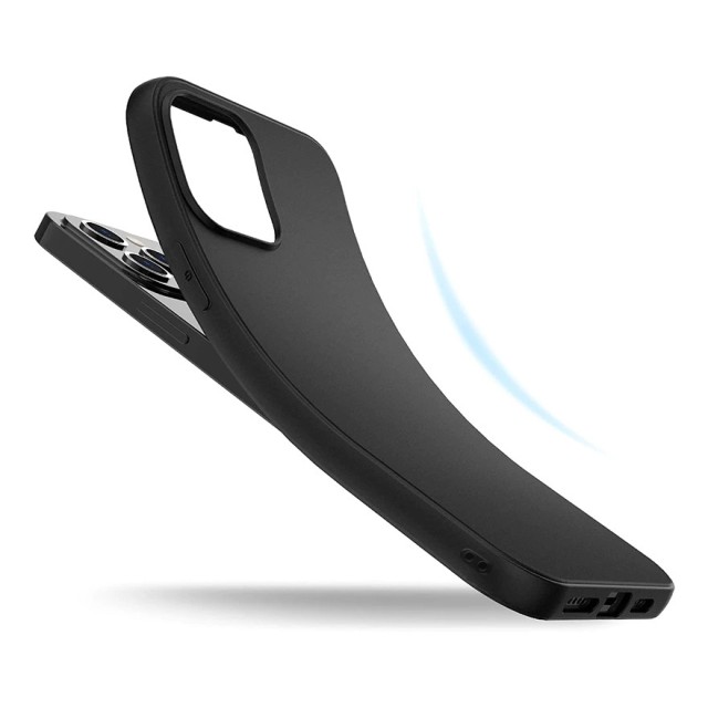 POWERTECH θήκη MATT MOB-2002 για Xiaomi Redmi Note 14 Pro 4G, μαύρη