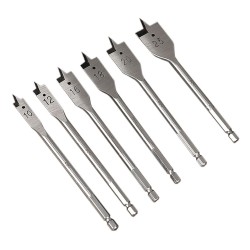 DELI σετ τρυπάνια φτερού DH-MBZ006-ED1 για ξύλο, χάλυβας άνθρακα, 10/12/16/18/20/25mm, εξάγωνο, 6τμχ