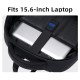 GOLDEN WOLF τσάντα πλάτης GB00711 με θήκη laptop 15.6", 27L, μαύρη GOLDEN WOLF τσάντα πλάτης GB00711 με θήκη laptop 15.6", 27L, μαύρη