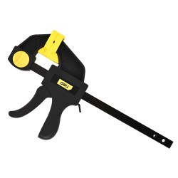 DELI σφιγκτήρας σκανδάλης DL110106 με μέγιστο άνοιγμα 150mm, μαύρος