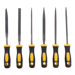 DELI σετ λίμες DL75108 με αντιολισθητική λαβή, μετάλλου, 160mm, 6τμχ