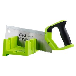 DELI πριόνι ξύλου DL580900 με φαλτσοκούτι, 300mm, 13 TPI