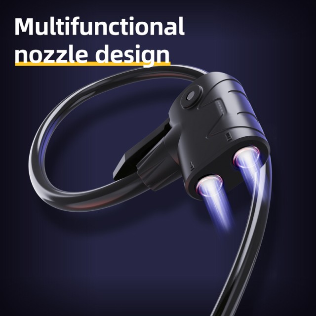 DELI τρόμπα ποδιού DL880003 με μανόμετρο, 140PSI, μαύρη