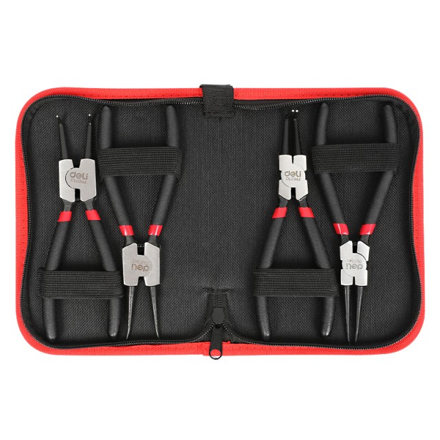 DELI σετ ασφαλειοτσίμπιδα DL104407 με θήκη, 175mm, 4τμχ DELI σετ ασφαλειοτσίμπιδα DL104407 με θήκη, 175mm, 4τμχ