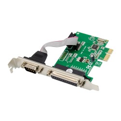 POWERTECH κάρτα επέκτασης PCIe σε serial & parallel ST39, WCH CH382L