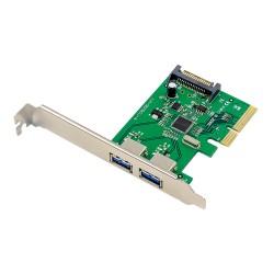 POWERTECH κάρτα επέκτασης PCIe x4 σε 2x USB ST619, 10Gbps, ASM1142 POWERTECH κάρτα επέκτασης PCIe x4 σε 2x USB ST619, 10Gbps, ASM1142