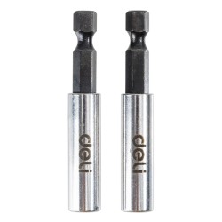 DELI σετ αντάπτορες μύτης κατσαβιδιού DL106002 για δραπανοκατσάβιδο, εξάγωνη υποδοχή, 60mm, 2τμχ