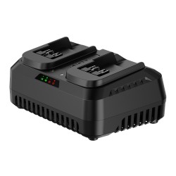 DELI φορτιστής μπαταριών εργαλείων μπαταρίας DE-CD20D4, 2 θέσεων, 20V 4A