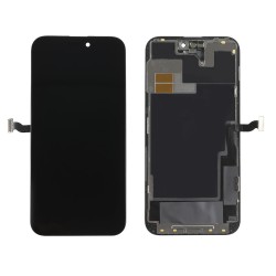 TW INCELL LCD για iPhone 14 Pro Max, camera-sensor ring, earmesh, μαύρη