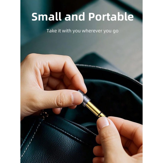 CABLETIME αντάπτορας ήχου 6.3mm σε 3.5mm CT-6M3F-AG, gold plated, γκρι