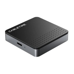CABLETIME θήκη για M.2 NVME SSD CT-SSD04-AG, μαγνητική, 10Gbps, γκρι