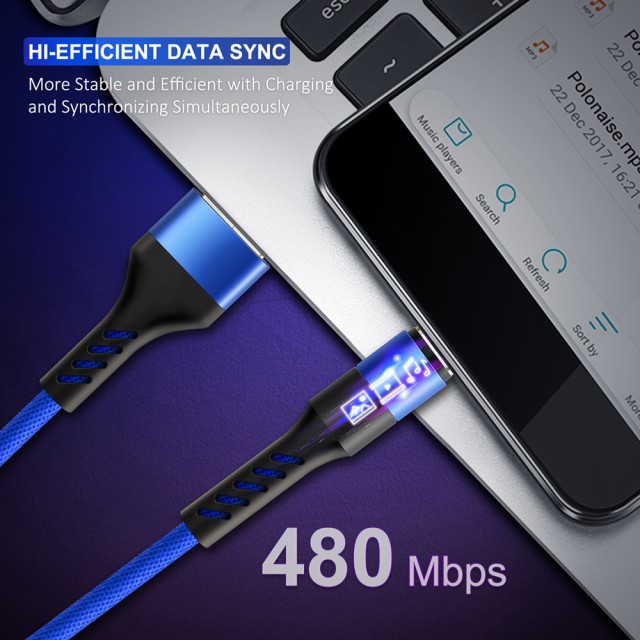 CABLETIME καλώδιο USB-C σε USB CT-C160-PU32-CMAM, 2.4A, 480Mbps, 1m, μπλε