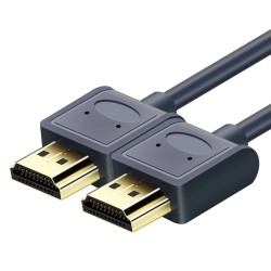 CABLETIME καλώδιο HDMI AV540-USHEAAG με Ethernet, slim, 4K/60Hz, 18 Gbps, 1m, μπλε