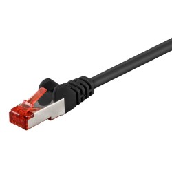 GOOBAY καλώδιο δικτύου 68687, CAT 6A S/FTP, 250MHz, copper, 0.5m, μαύρο