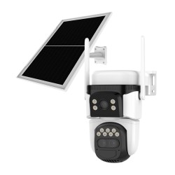 VSTARCAM smart ηλιακή κάμερα BG621TR, triple lens, 3MP, 4G, SD, PTZ, IP66