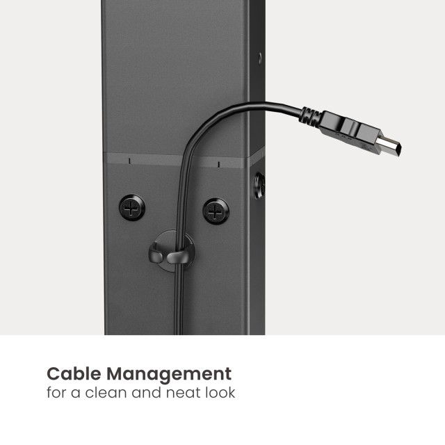POWERTECH επιτραπέζια βάση τηλεόρασης PT-1445, 32-65", έως 40kg