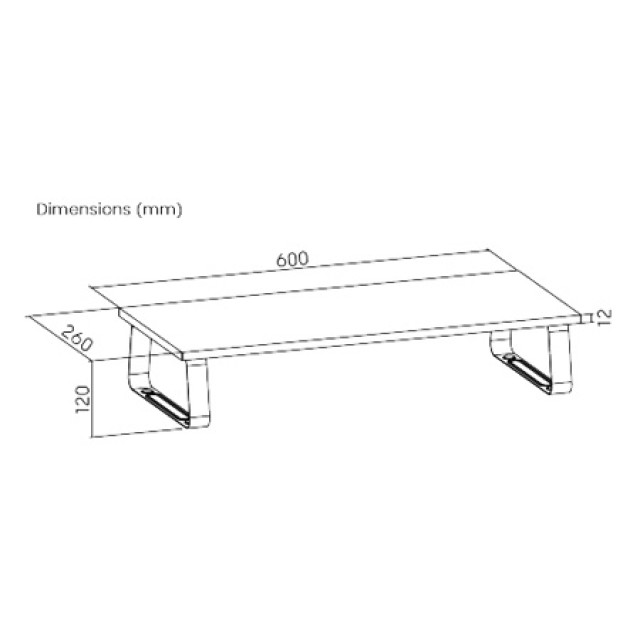 POWERTECH επιτραπέζια βάση οθόνης/laptop PT-1444, 13-32", έως 20kg, μαύρη