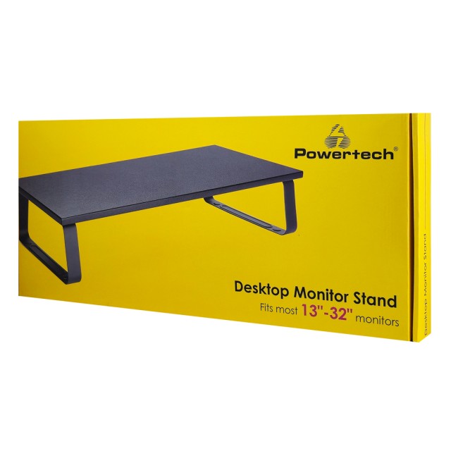 POWERTECH επιτραπέζια βάση οθόνης/laptop PT-1444, 13-32", έως 20kg, μαύρη