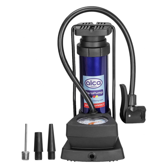 ALCA τρόμπα ποδιού 201300 με μανόμετρο, 160PSI, μπλε ALCA τρόμπα ποδιού 201300 με μανόμετρο, 160PSI, μπλε
