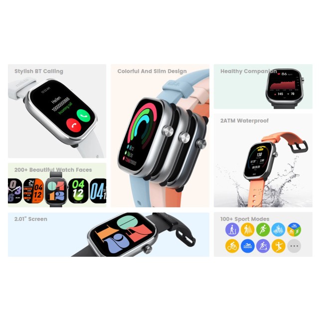 MIBRO smartwatch C4, heart rate, 2.01" TFT, 2 ATM, γκρι MIBRO smartwatch C4, heart rate, 2.01" TFT, 2 ATM, γκρι