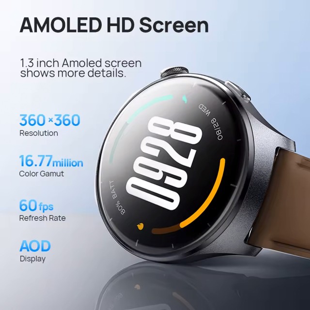 MIBRO smartwatch Lite 3 με 2x λουράκια, heart rate, 1.3" AMOLED, 2 ATM, γκρι/καφέ MIBRO smartwatch Lite 3 με 2x λουράκια, heart rate, 1.3" AMOLED, 2 ATM, γκρι/καφέ